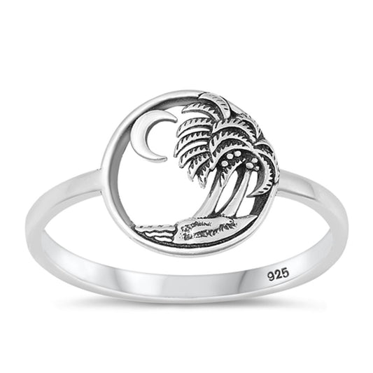 Sterling Silver Beach Island Ring