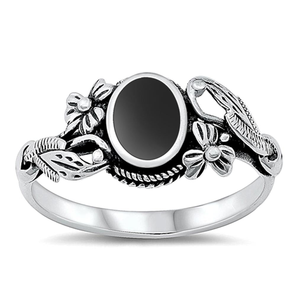 Sterling Silver Black Onyx Ring