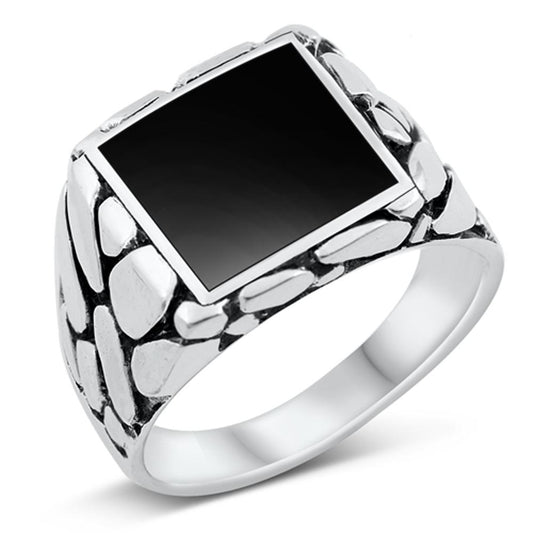 Sterling Silver Black Onyx Ring