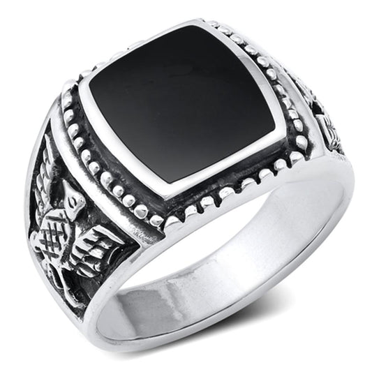 Sterling Silver Black Onyx Ring