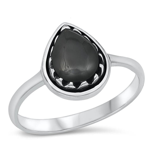 Sterling Silver Black Onyx Ring