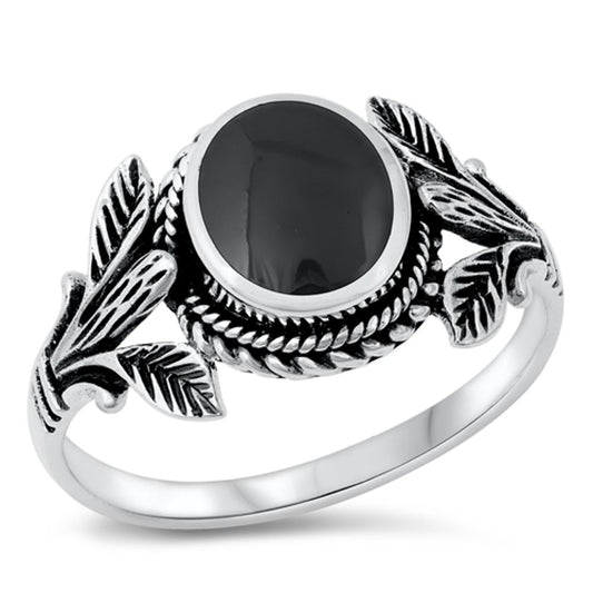 Sterling Silver Black Onyx Ring