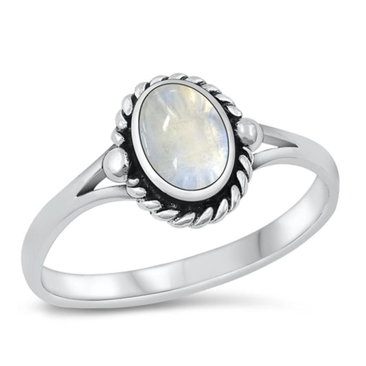 Sterling Silver Moonstone Ring