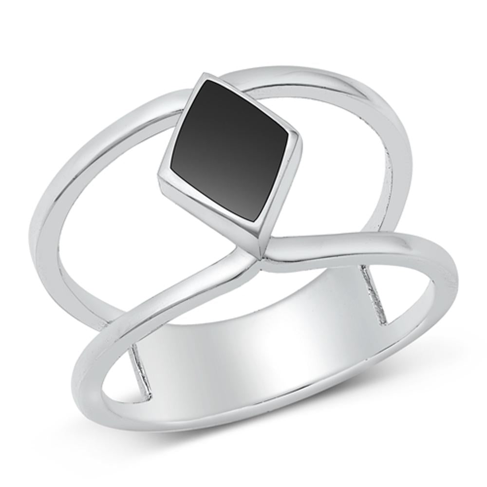 Sterling Silver Black Onyx Ring