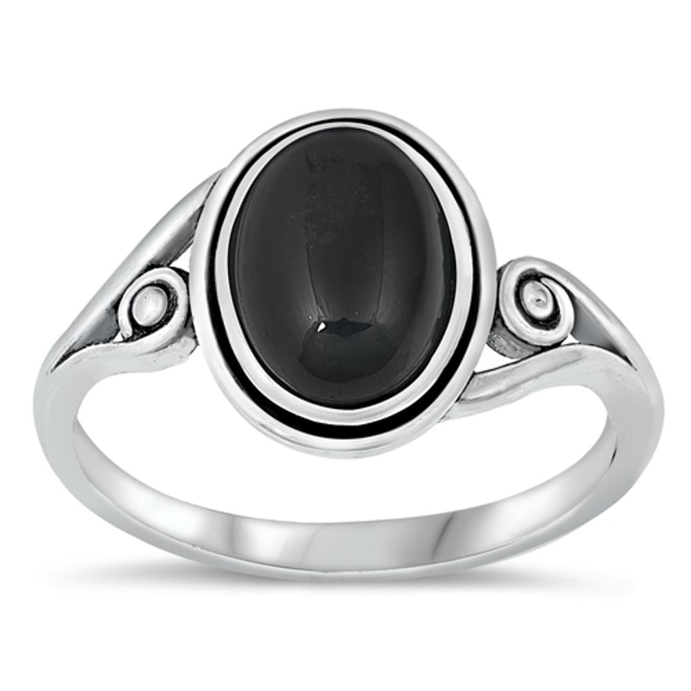 Sterling Silver Black Onyx Ring