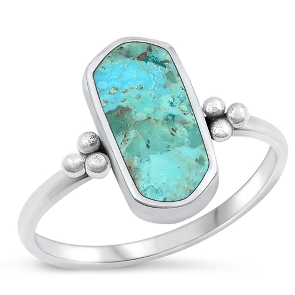 Sterling Silver Bali Turquoise Ring