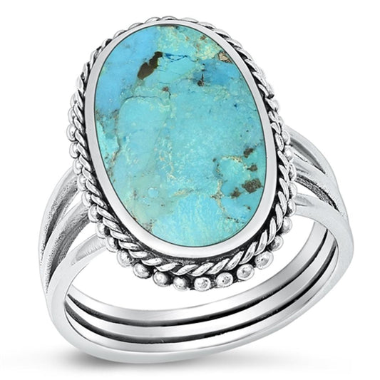 Sterling Silver Turquoise Cocktail Ring