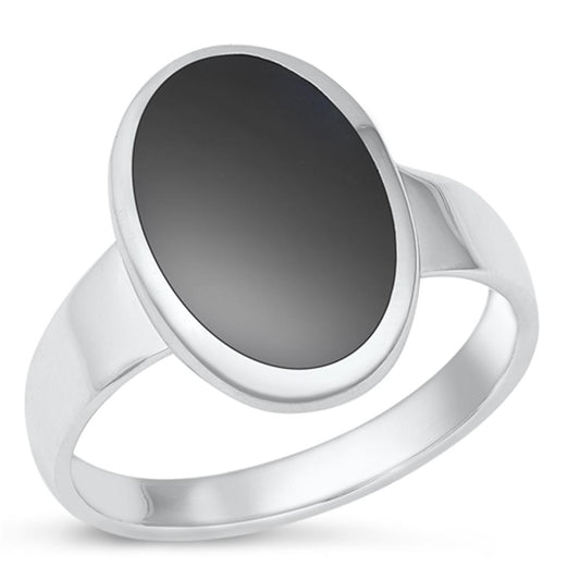 Sterling Silver Black Onyx Cocktail Ring