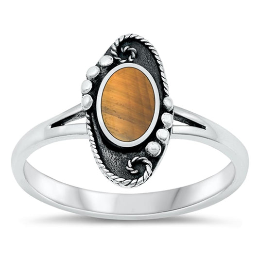 Sterling Silver Tiger Eye Ring