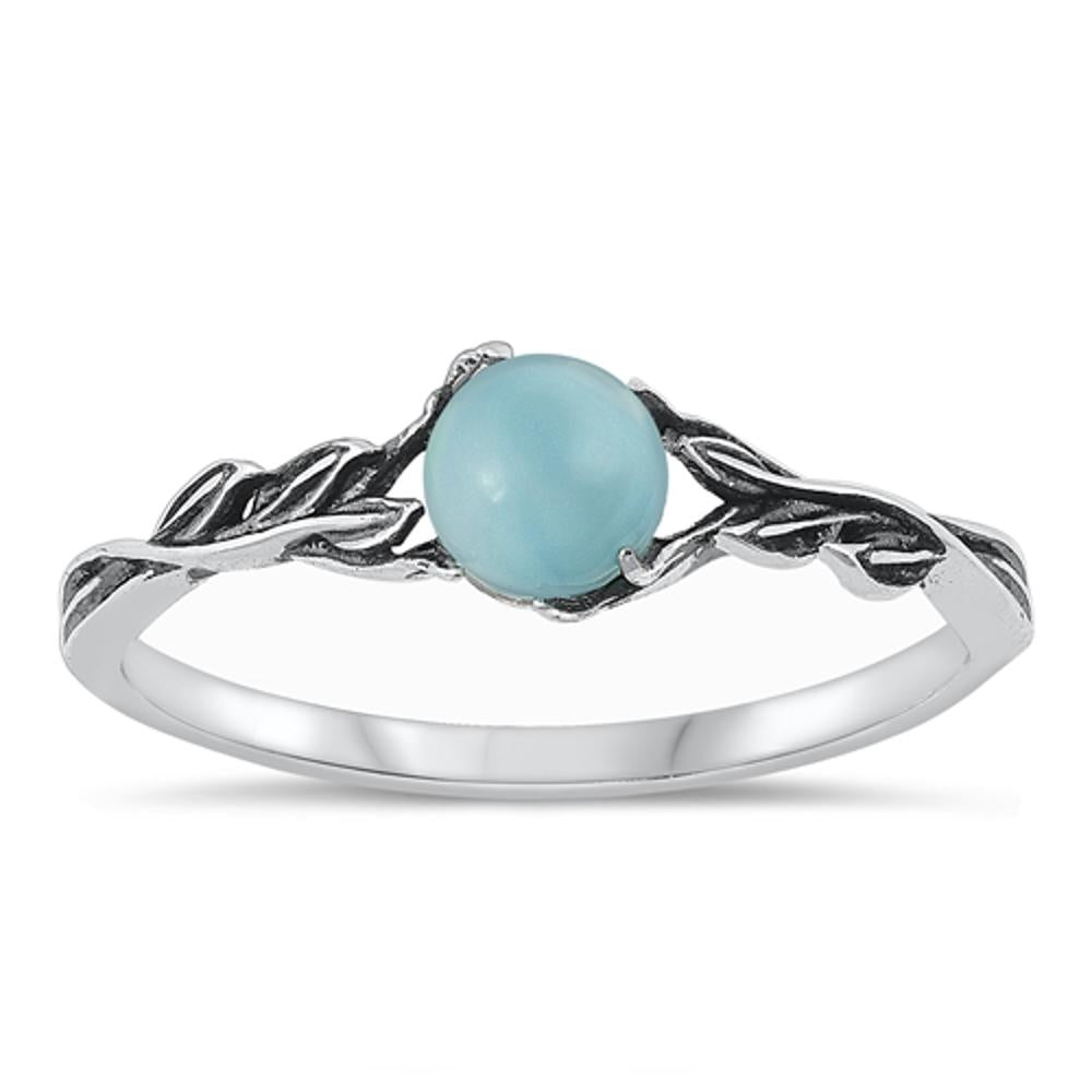 Sterling Silver Larimar Vine Ring