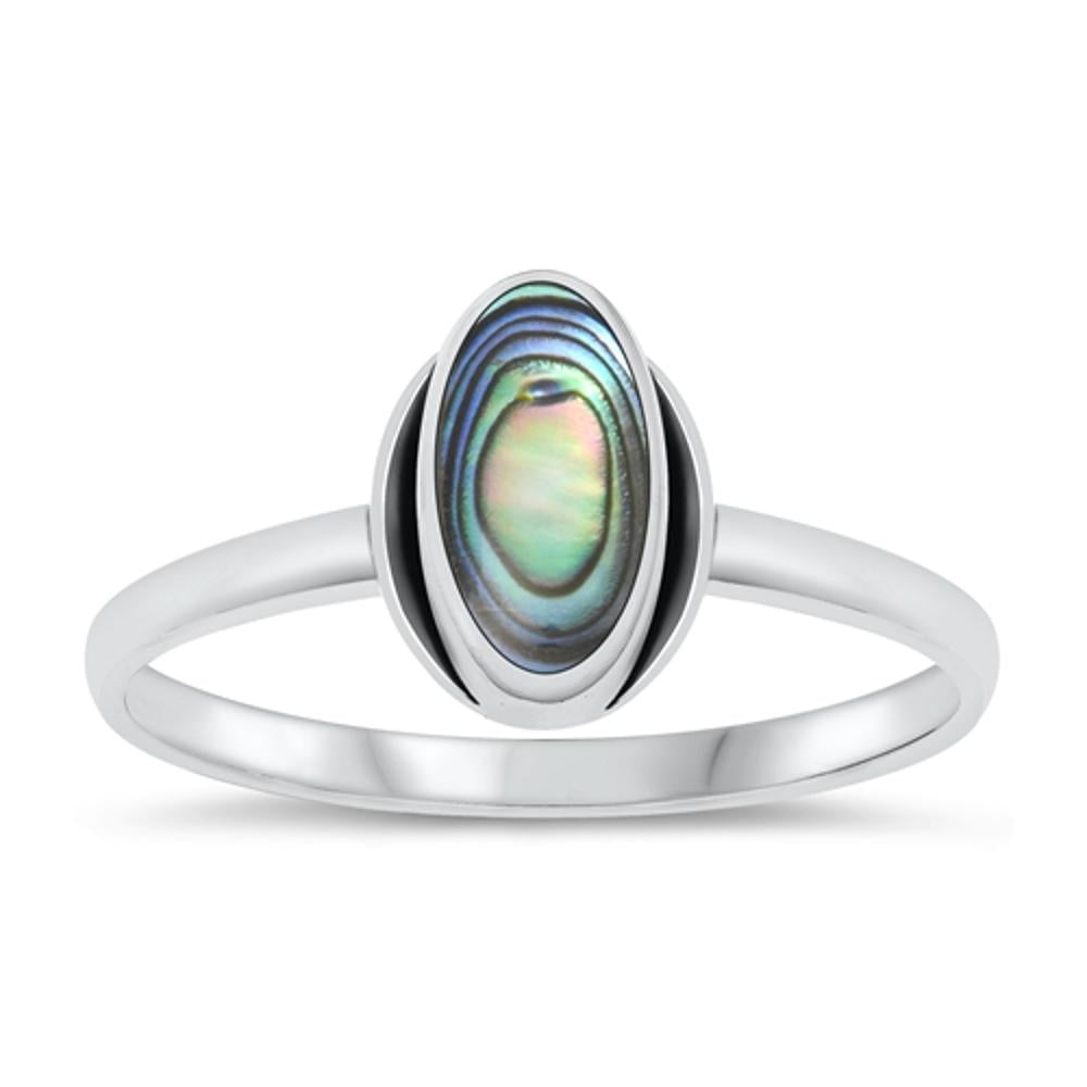 Sterling Silver Abalone Ring