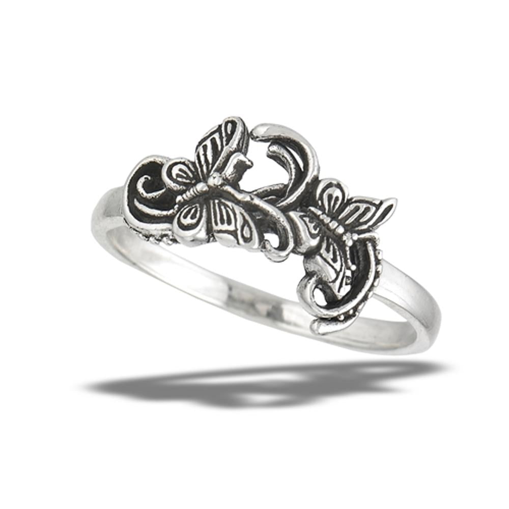 Sterling Silver Butterfly Ring