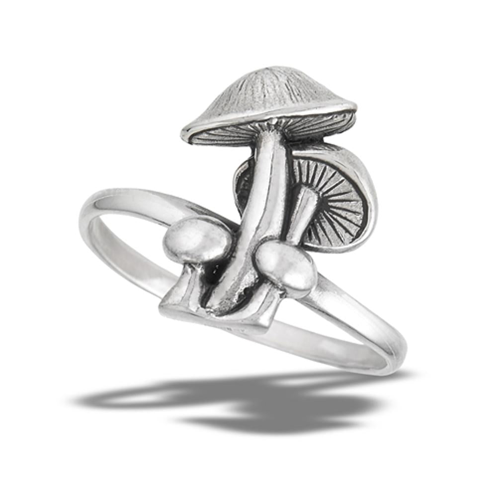 Sterling Silver Mushroom Ring