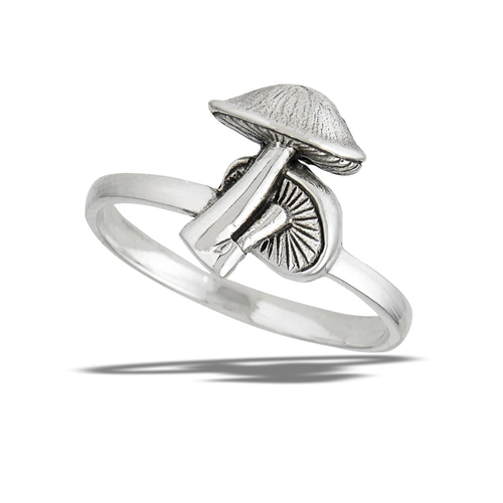 Sterling Silver Mushroom Ring