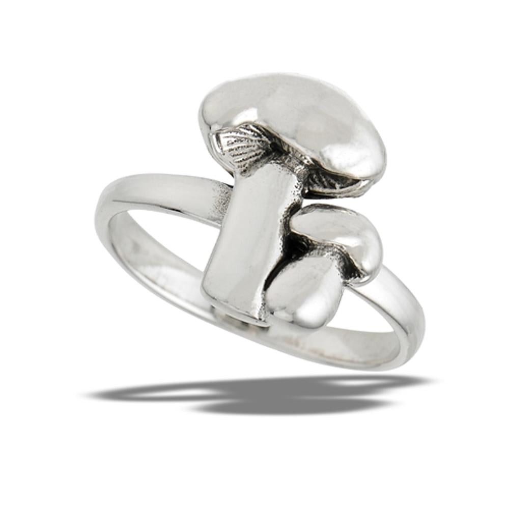 Sterling Silver Mushroom Ring