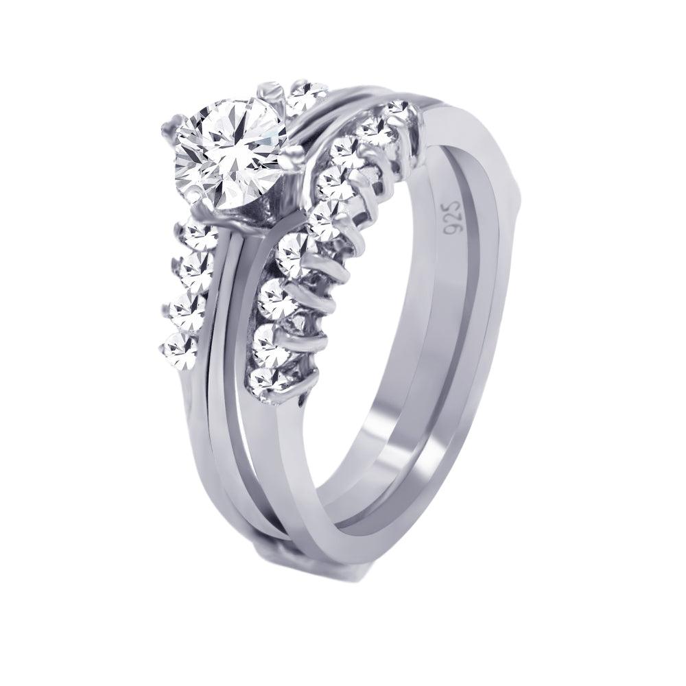 rhodium-plated-silver Ring