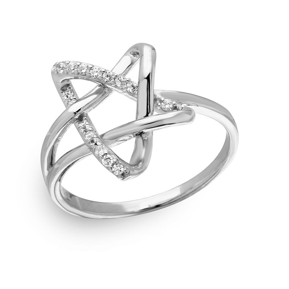 rhodium-plated-silver Ring