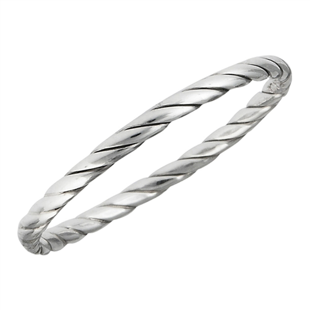 Twisted Knot Wedding Ring Sterling Silver Stackable Criss Cross Band Sizes 1-8