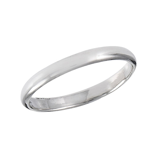 Men's Wedding Band 2mm Classic Ring New .925 Sterling Silver Sizes 1-10