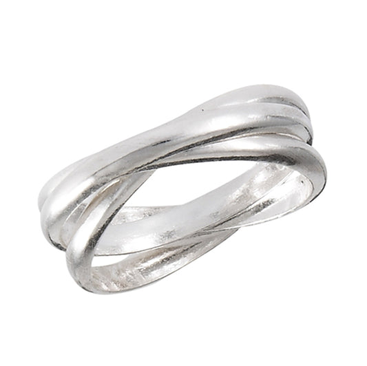 Triple Rolling Ring Set New .925 Sterling Silver 2mm Bands Sizes 2-10