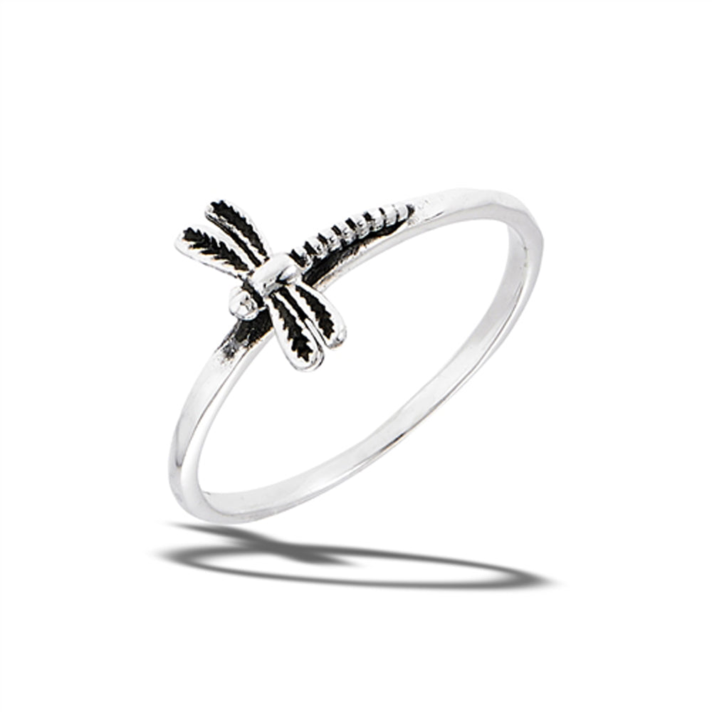 Elegant Dragonfly Bug Ring New .925 Sterling Silver Band Sizes 4-8