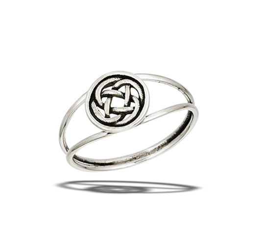 Celtic Round Unity Eternal Knot Ring New .925 Sterling Silver Band Sizes 5-9