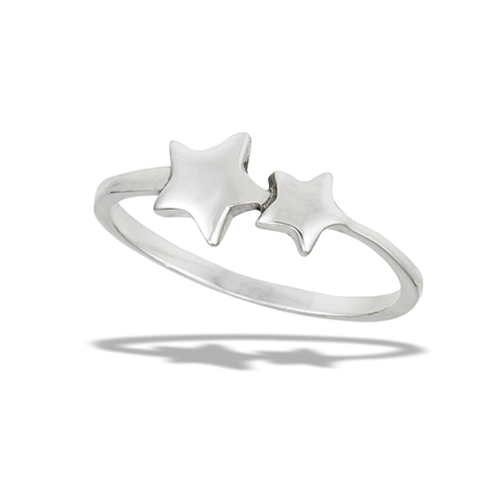 Shooting Star Fashion Polished Ring New .925 Sterling Silver Band Sizes 6-9