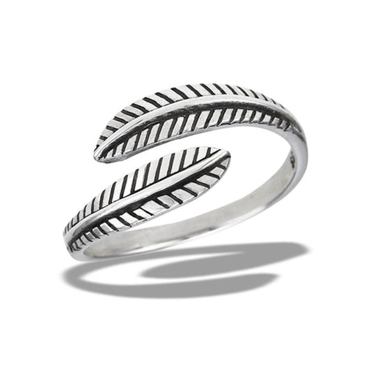 Sterling Silver Feather Ring