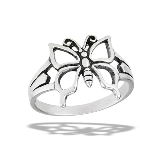 Sterling Silver Butterfly Ring