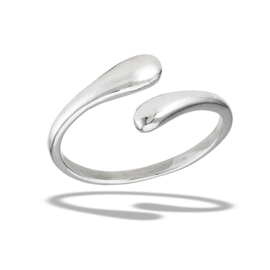 Sterling Silver Double Drop Ring