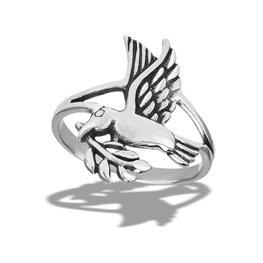 Sterling Silver Dove Ring