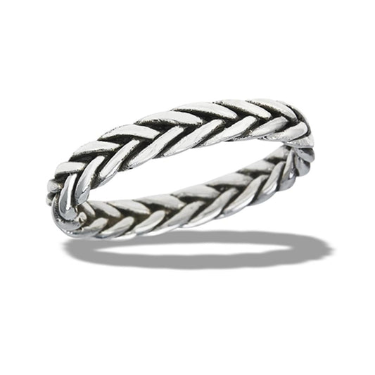 Sterling Silver Bali Rope Ring