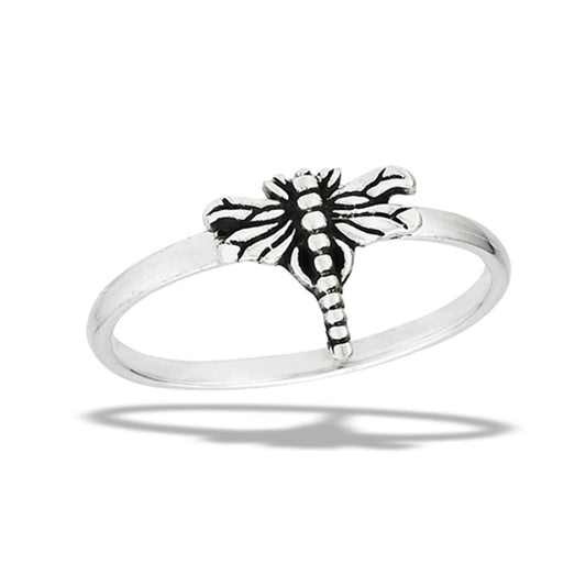 Sterling Silver Dragonfly Ring