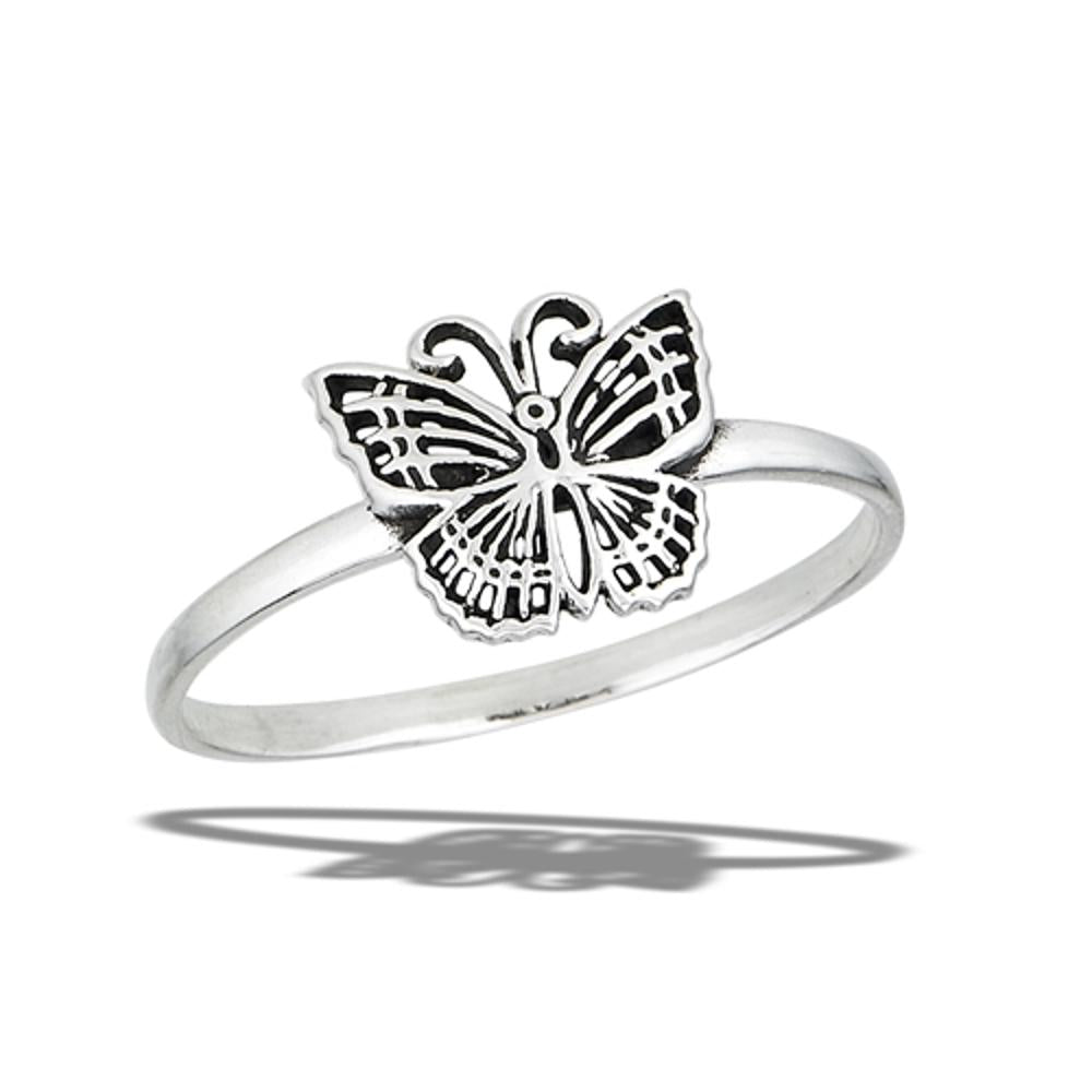 Sterling Silver Butterfly Ring