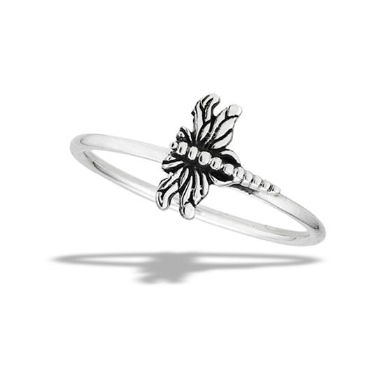 Sterling Silver Dragonfly Ring