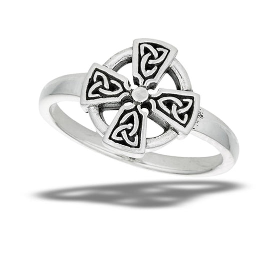 Sterling Silver Celtic Cross Ring