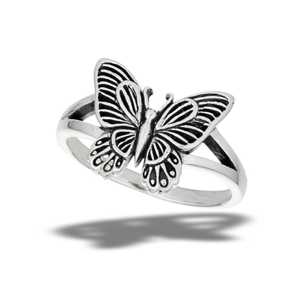 Sterling Silver Butterfly Ring