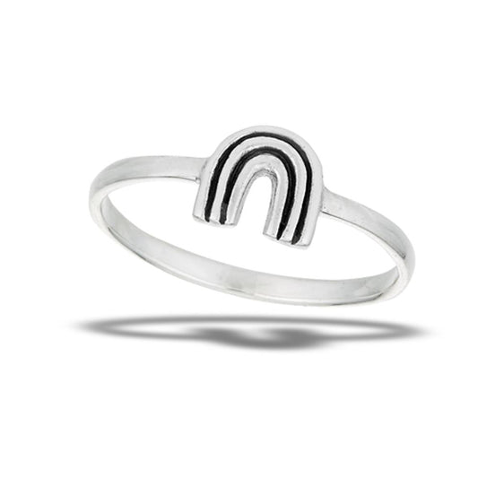 Sterling Silver Rainbow Ring