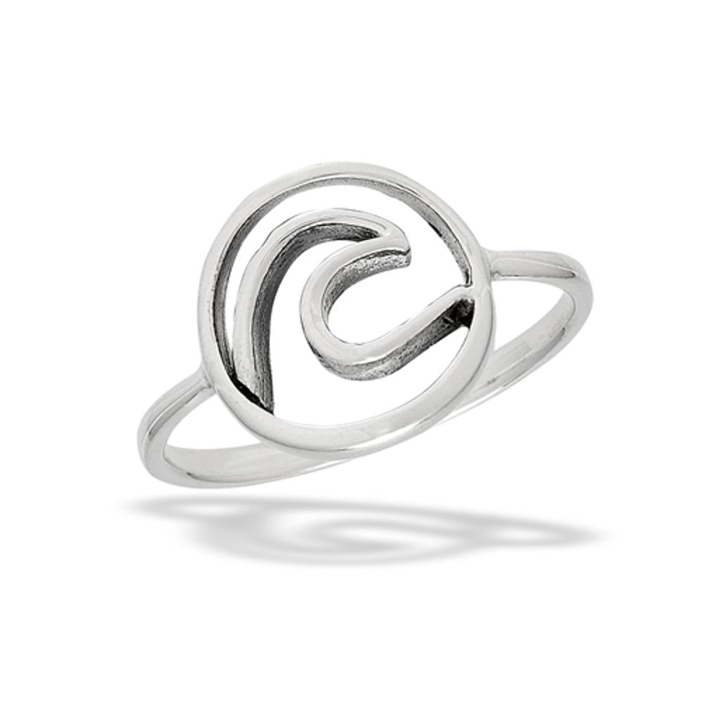 Sterling Silver Wave Ring