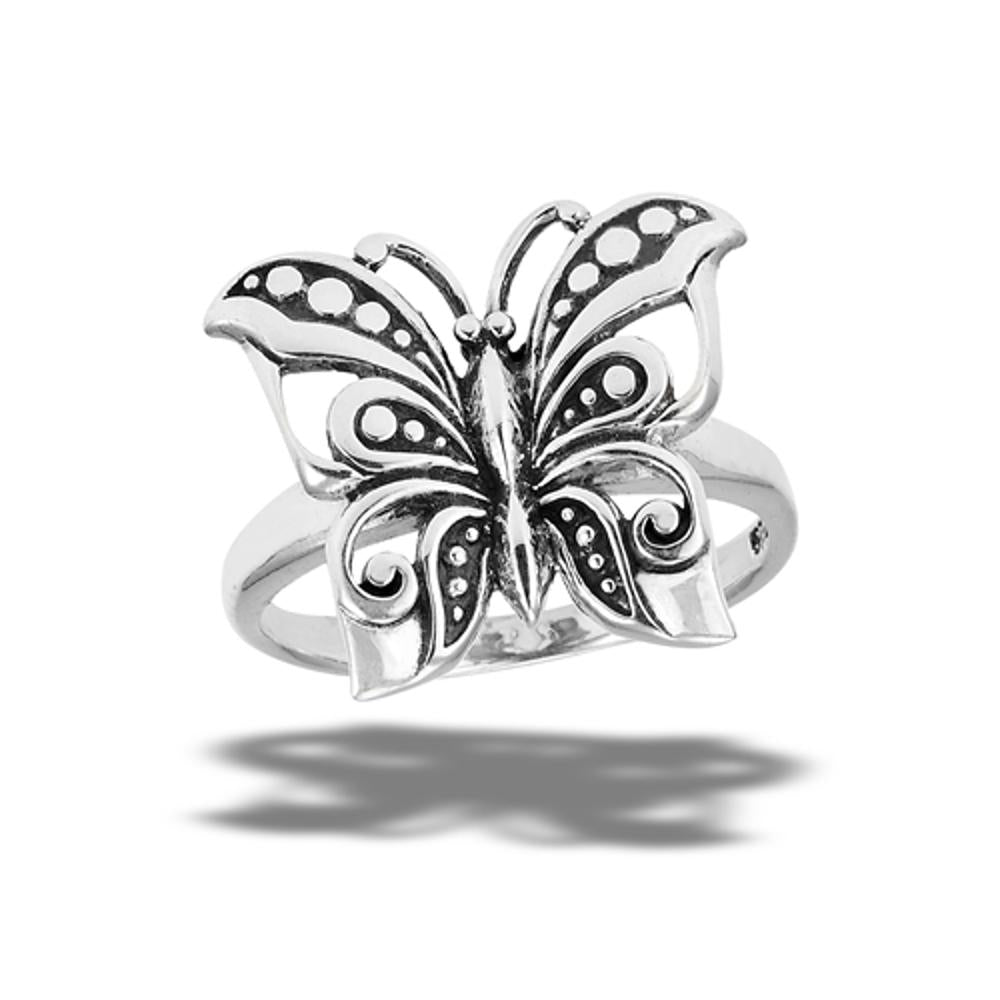 Sterling Silver Butterfly Ring