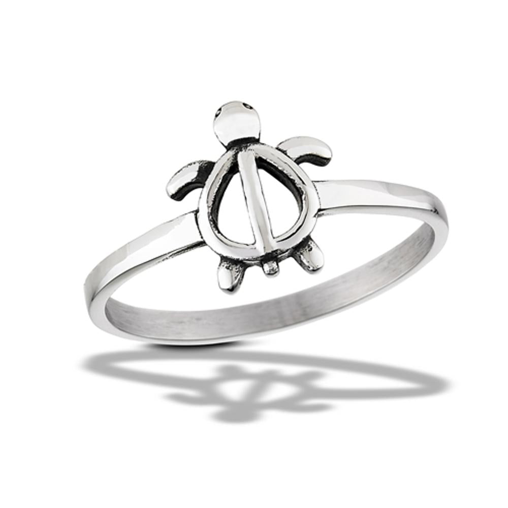 Stainless Steel Turtle Ring