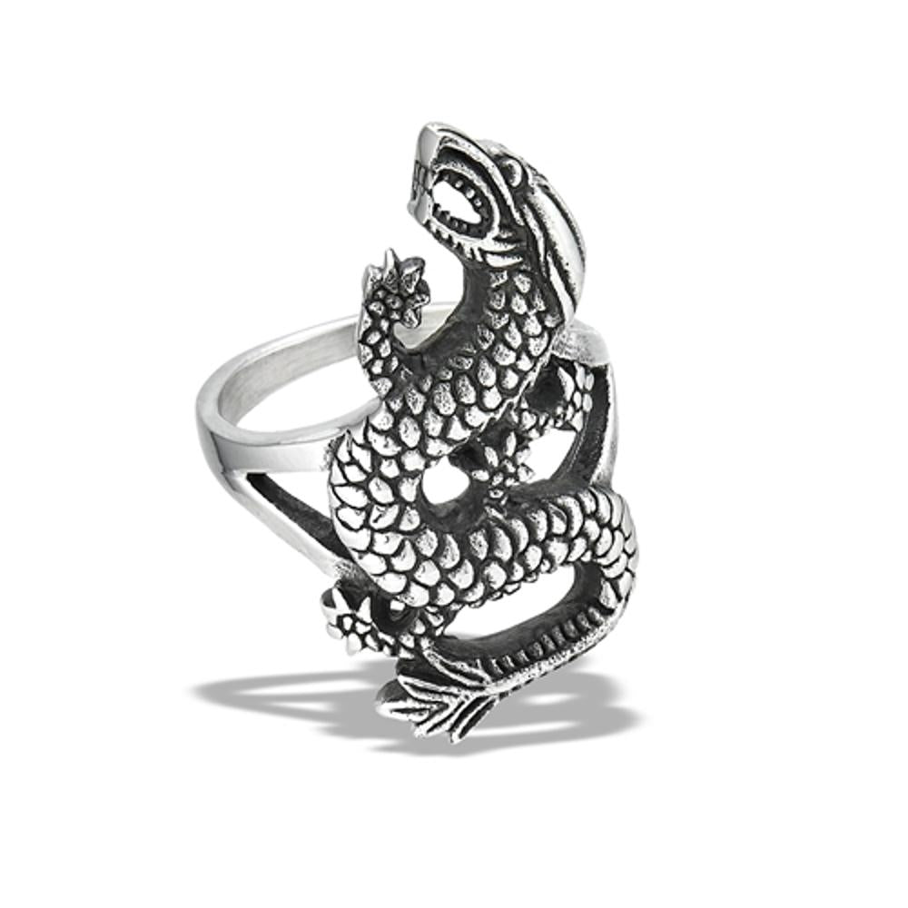 Stainless Steel Dragon Ring