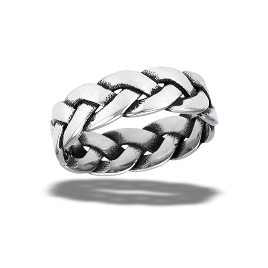 Stainless Steel Weave Ring