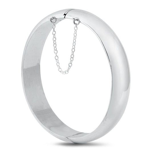 Chain Slip-On Bangle Bracelet .925 Sterling Silver