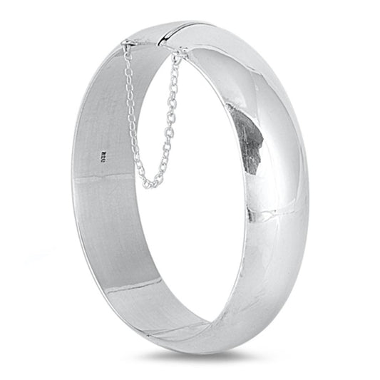 Chain Slip-On Bangle Bracelet .925 Sterling Silver