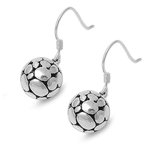 Ball Bubble Earrings .925 Sterling Silver