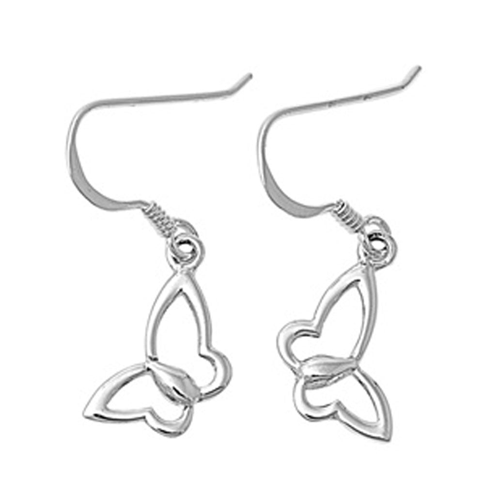 Butterfly Earrings .925 Sterling Silver