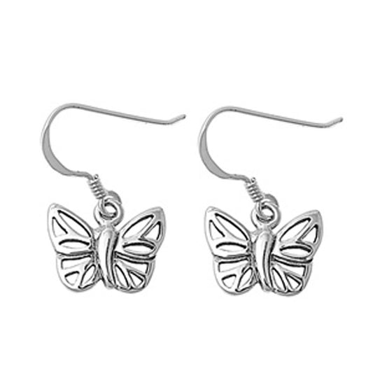 Butterfly Earrings .925 Sterling Silver