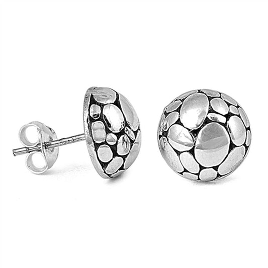 Bubble Earrings .925 Sterling Silver