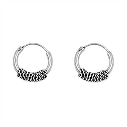 Bali Earrings .925 Sterling Silver